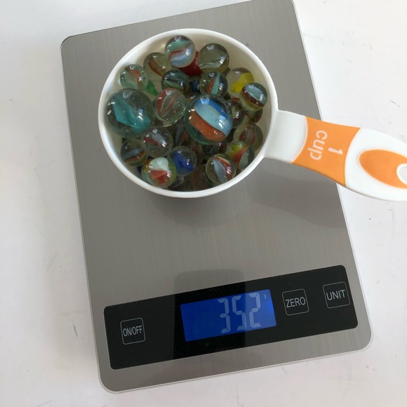 Vintage glass marbles 350g (lot #1) - Picture 2 of 5